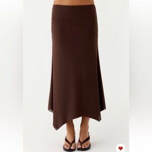 Peppermayo Kerrie Hanky Midi Skirt - Chocolate